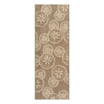 thumbnail image 3 of Disney Outdoor Sand Dollar Coastal Abstract Havana/Sand Area Rug, 2x6 Runner, 3 of 7