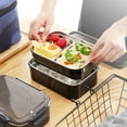 thumbnail image 1 of RKSTN Portable Lunchbox Double-Layer Stainless Steel Lunch Box Fresh-Keeping Box Sealed Insulation Lunch Box Kitchen Gadgets, 1 of 6