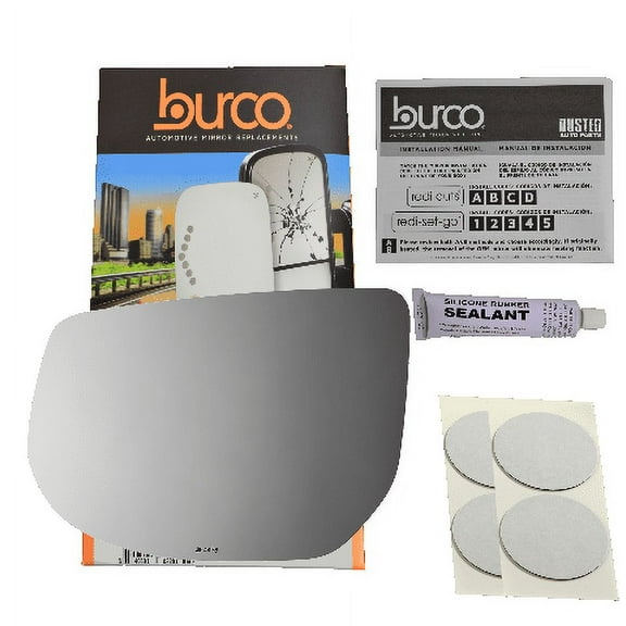 Fits 13-19 Cad XTS Left Driver Side Mirror Glass Lens w/Silicone