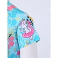 thumbnail image 5 of HULIJA Girls Short Sleeve Swimsuits Rashguard Sets Two Piece UPF 50+ Sun Protective Sunsuits Blue Cartoon Horse 12, 5 of 7