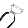 thumbnail image 4 of Pelador de verduras en Y universal de acero inoxidable ultraafilado para patatas, todas las frutas y verduras, mango cómodo antideslizante, negro, 4 of 5