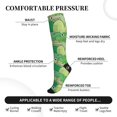 thumbnail image 3 of Bixox Crocodile And Bush Print Compression Socks,Compression Socks Women & Men Circulation for Medical,Running,Athletic, 3 of 7