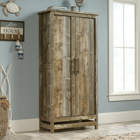 Sauder Granite Trace Storage Cabinet, Rustic Cedar Finish