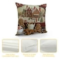thumbnail image 4 of JEUXUS  Merry Christmas Gingerbread Cafe Lumbar Throw Pillow Cover,  Winter Xmas Holiday Cushion Case Decoration for Sofa Couch, 4 of 5