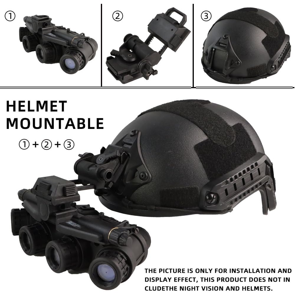 L4G24 Plastic NVG Night Vision Mounting Base Airsoft Helmet Paintball Accessory for PVS15 PVS18 GPNVG18