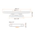 thumbnail image 2 of 4" Nylon Boat Dock Cleat Kayak Cleat Dock Rope Tie Cleat for Marine Deck, White 4 Pack, 2 of 6