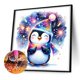 thumbnail image 5 of Pintura de diamante 5D DIY, taladro redondo completo, Kit de pingüino brillante, decoración del hogar, 30x30cm, 5 of 9