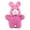 Pink, variant on Jeffers Animal Fuzzies Dog Toy | Duck