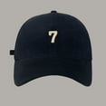thumbnail image 1 of Casquette de Baseball Grande Tête avec Design Perforé, Chapeau Réglable Brodé 7 Lettres pour Activités Extérieures Printemps Été, Mode Décontractée et Tenues de Sport, 1 of 3