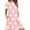Pink, variant on DeHolifer Womens T-Shirt Dress with Pockets Summer Scoop Neck Ruffle Dress Casual Soft Print Graphic Short Sleeve Sundress White L
