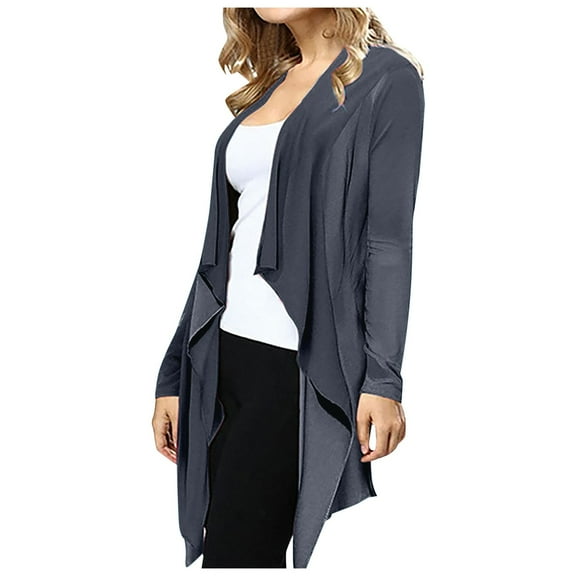 Summer Tops for Women, Shirts for Women, Stylish Women Long Sleeve Cardigan Slim Fit Jacket for Versatile Outfits Casual to Formal