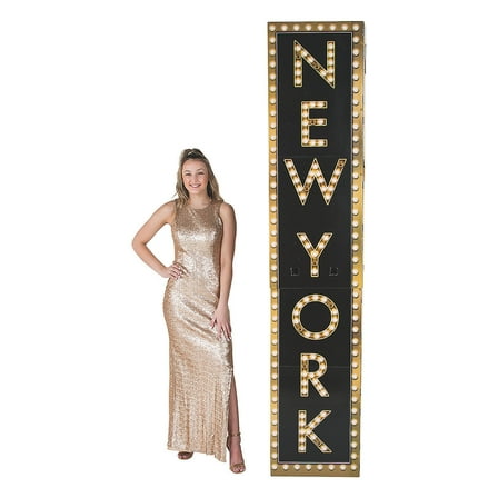 New York Marquee Column - Party Decor - 1 Piece