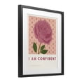 thumbnail image 2 of Stupell Industries Cottage Rose I Am Confident Affirmation Black Framed Print Under Glass, 13 x 16, by Courtney Haley, 2 of 7