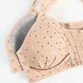 thumbnail image 6 of XUNKUSGA Wireless Front Closure Bra for Women Scalloped Lace Side Bust Support Plus Size Minimizer Bras with Wide Mesh Shoulder Straps for Large Bust & Seniors,Beige02,48/110C, 6 of 9