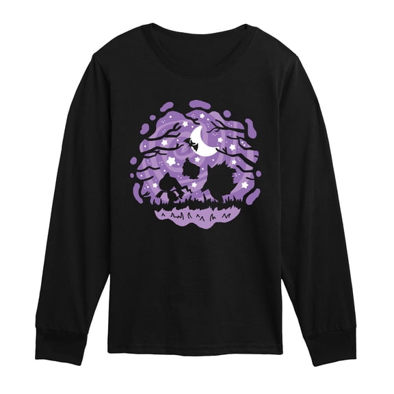 Pokémon - Spooky Silhouette Boys' Long Sleeve Graphic T-Shirt