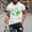 White, variant on jsaierl Mens St Patricks Days Shirts Lucky Four Leaf Clover Print Tees Cotton Trendy Short Sleeve Pullover Tops Crewneck Muscle Athletic T-Shirts