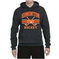 thumbnail image 2 of Wild Bobby City of Edmonton Hockey Fantasy Fan Sports Unisex Hoodie Sweatshirt, Heather Black, 3X-Large, 2 of 5