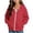Red, variant on Maqroz Girls Polka Dots Jackets Cute Print Hoodie Jacket Long Sleeve Zip Up Casual Fall Winter Trendy Outerwear with Pockets White,4-5 Years