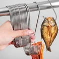 thumbnail image 3 of 10/30PCS Stainless Steel S Hooks with Sharp Tip Kitchen Meat Hanger Hanging Hooks Butcher Shop BBQ Hook Kitchen Baking Gadgets, 3 of 10