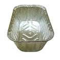 thumbnail image 3 of Handi-Foil 1 lb. Aluminum Mini-Loaf/Bread Pan - Disposable Baking Tin (Pack of 25), 3 of 5
