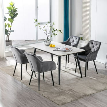 Dining Chairs;  Modern Dining Room Chair Accent Chair with Metal Legs for Living Room 1pcs/ctn