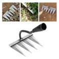 thumbnail image 1 of Qualitchoice Multisizes Vegetable Gardening Hoe Indispensable Garden Tools 4 Weeding Soil Tooth Steel, 1 of 9