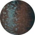 thumbnail image 1 of Ahgly Company Indoor Round Patterned Midnight Gray Area Rugs, 3' Round, 1 of 6