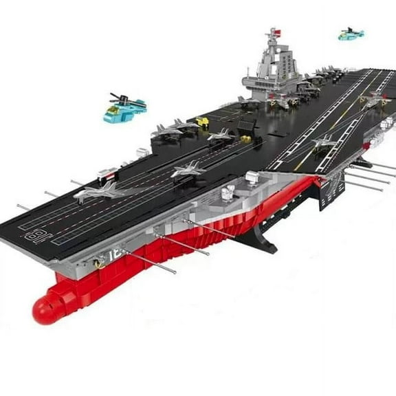 Unique No-Name Building Blocks | Aircraft Carrier with Lights