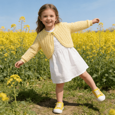 Hotiary 9M-7Y Toddler Girls Open Front Knit Cardigan Sweater Baby Kids Long Sleeve Bolero Shrug Dress Up Cropped Jacket Tops