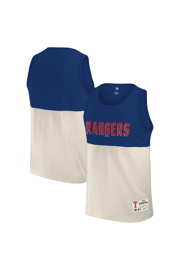 Men's Darius Rucker Collection by Fanatics Royal Texas Rangers Colorblock Tank Top