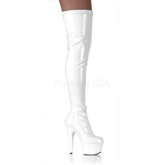 Adore-3000, 6 1/2" Plain Stretch Thigh Boot
