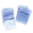thumbnail image 4 of 100 Pieces PPC Reclosable Bag Pouch Jewelry Organizer Transparent Blue 5x7cm, 4 of 8