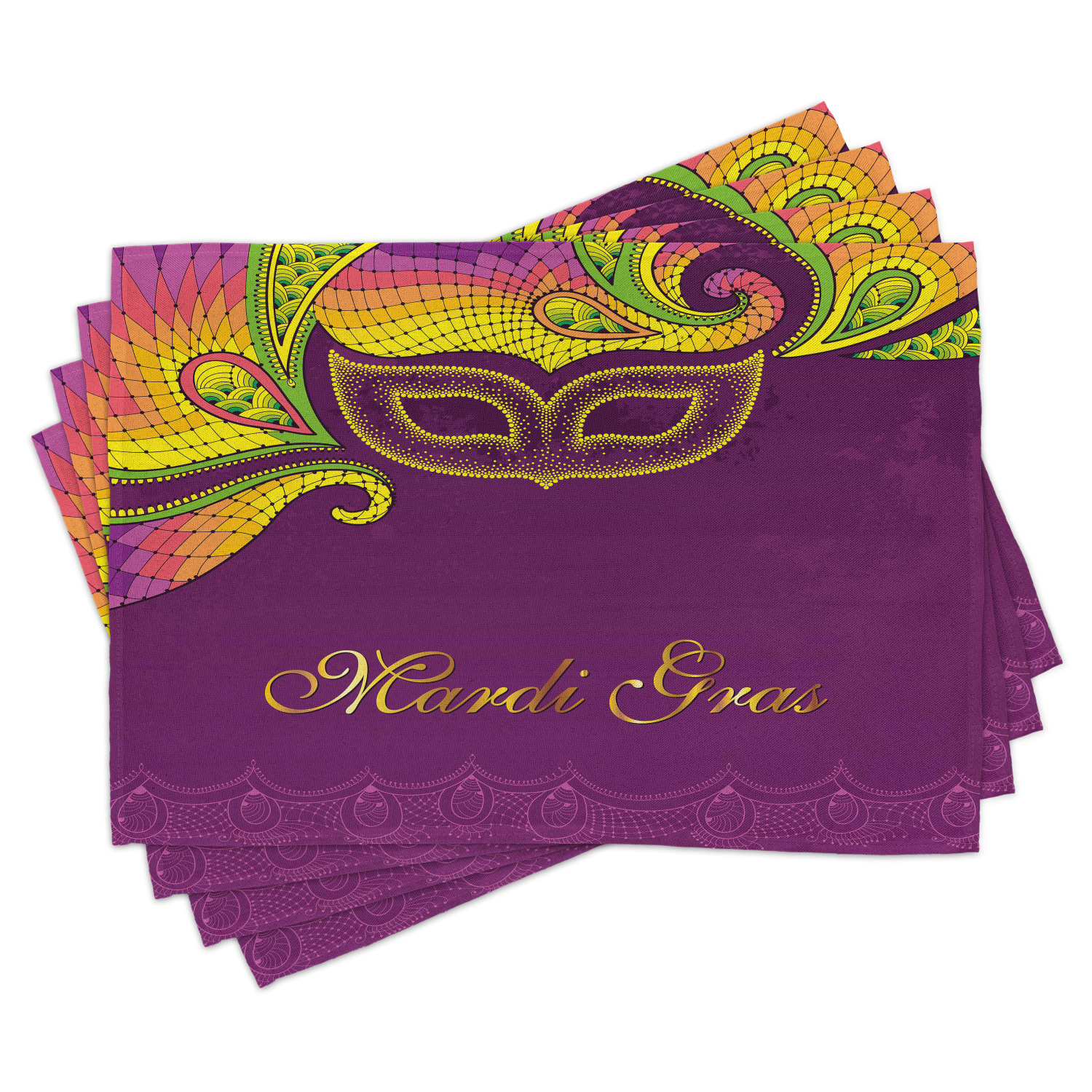 mardi gras table placemats