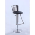 thumbnail image 5 of Home Square 40.6" Faux Leather Adjustable Height Stool in Black - Set of 3, 5 of 5