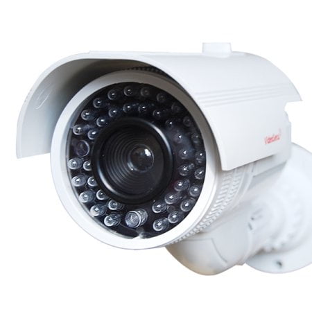 

VideoSecu Dummy Fake Infrared LEDs Flashing Blinking Light Bullet Security Camera for CCTV Surveillance with Decal WL4