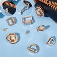 thumbnail image 4 of 20 Sets Metal Suspension Clasps for Purse 5 Styles DIY Bag Side Clip Buckles Bag Strap Connector Clasp D Ring Buckles Round Head Screw Back Hardware Accessory, 4 of 6