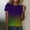 Tee-Purple, variant on Gamivast Women Carnival Tops Striped Loose Crewneck Sequin Tees Holiday Short Sleeve Tunic Mardi Gras Party Blouse Fat-Tuesday Outfits 2026