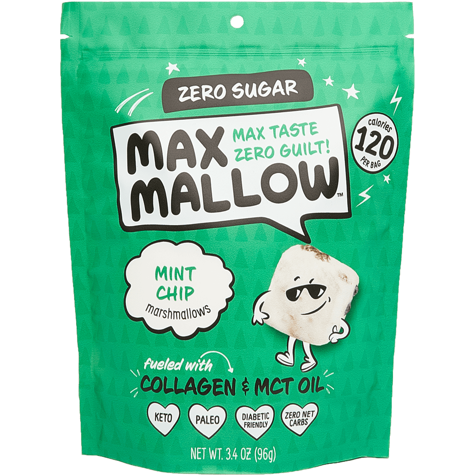 Max Mallow Low Carb Keto Marshmallows by Know Brainer Foods Mint Chip