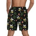 thumbnail image 4 of Haiem Bees Men'S Quick-Dry Swim Trunks: Comfortable Beach Shorts With Mesh Lining And Pockets - Ideal For Swimming And Sunbathing Small, 4 of 9