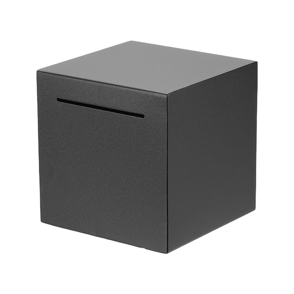 Piggy Bank for Adults, Black Metal Piggy Bank Money Saving Box, 4.72 Inch