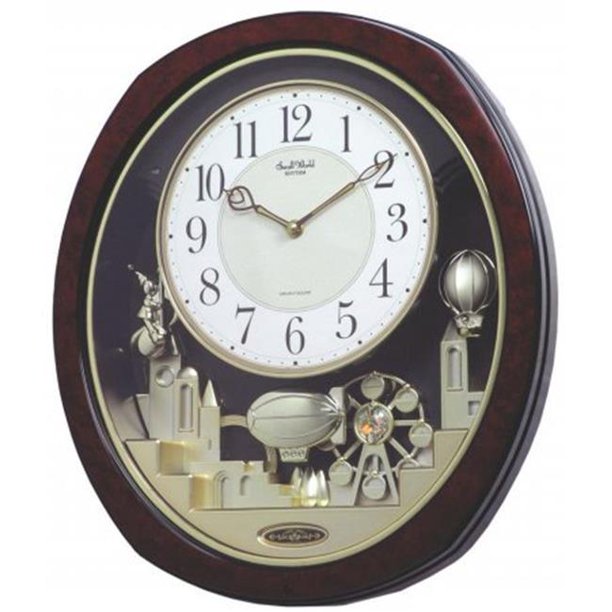 Rhythm 4MH850WD23 Joyful Land Wall Clock Brown