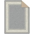 thumbnail image 4 of Ottomanson Border Area Rug 5' x 6'6" - Non Slip Low Pile Carpet, Light Gray, 4 of 9