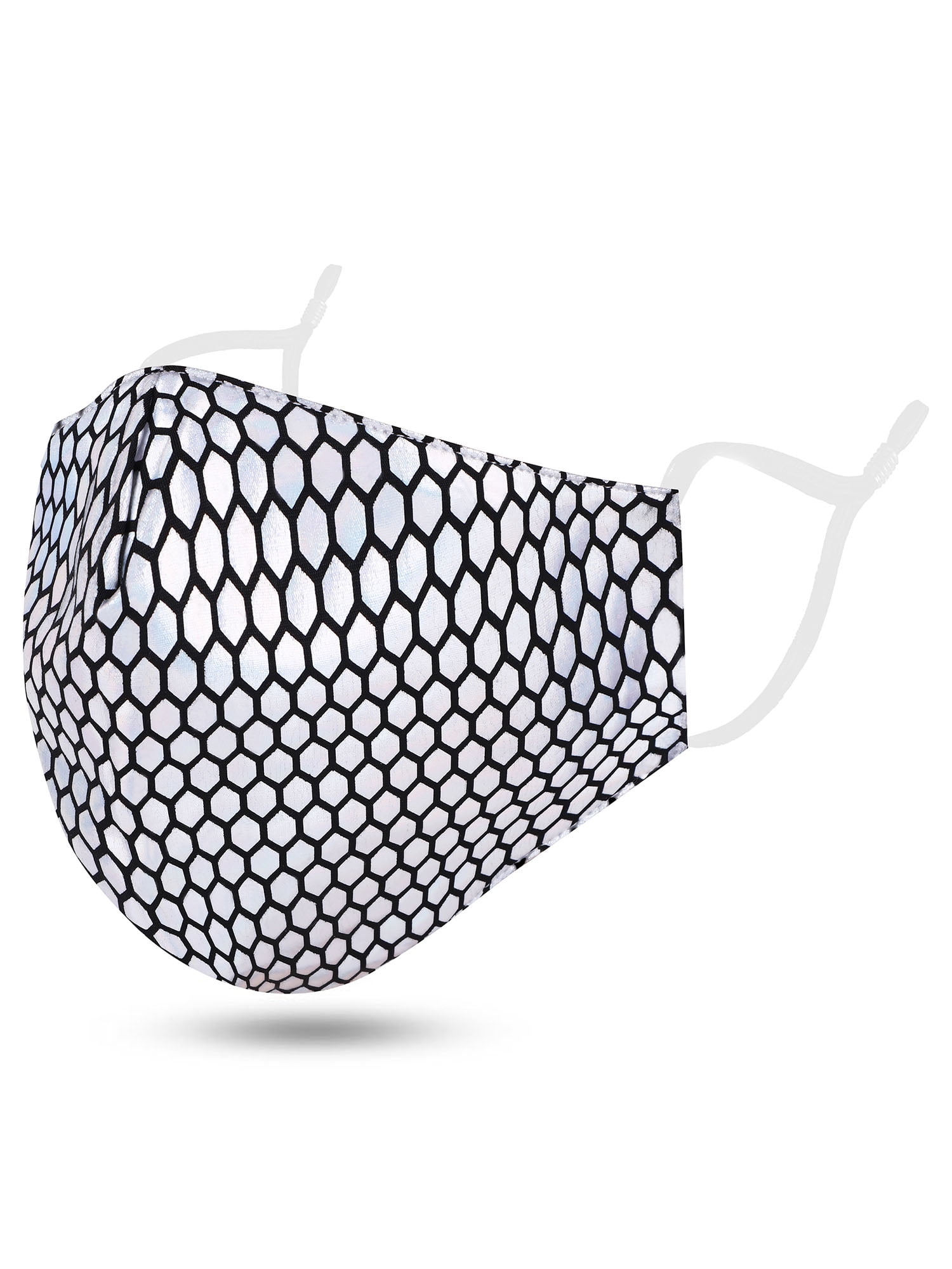 1 Pack Womens Reusable Cloth Face Mask with Colorful Glitter Design