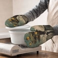 thumbnail image 3 of Cauagu Surreal Floral Mindscape Print Oven Mitts 2 Piece Set,BBQ Gloves Grilling Gloves Kitchen Silicone Oven Gloves Heat Resistant Oven Mitts for Barbecue Cooking & Baking, 3 of 6