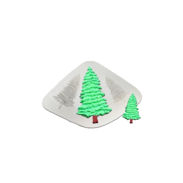 Advancent Moldes para galletas Molde en relieve Decoración Fondant Fundición Die Aniversario Herramientas y accesorios para hornear Árbol de tres pinos Advancent HA061362-25B