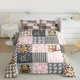 thumbnail image 2 of Homewish Funny Sloth Animal Full Size Comforter Sets, Pink Cartoon Stars Print Bedding Comforter Set, Teens Kids Boys Girls Reversible Bedding Sets, Super Cozy Room Decor, 3-Piece, 2 of 8