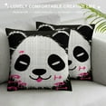 thumbnail image 3 of COMIO  Panda Pillow Covers, Panda Gifts for Girls, Panda Bear Gifts, Just a Girl Who Loves Pandas Pillow Case, Cute Panda Gifts for Panda Lovers, Panda Decor, 3 of 5