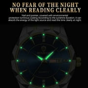 BINBOND Mens Business Diamond Quartz Watches Waterproof Luminous Wrist Watch