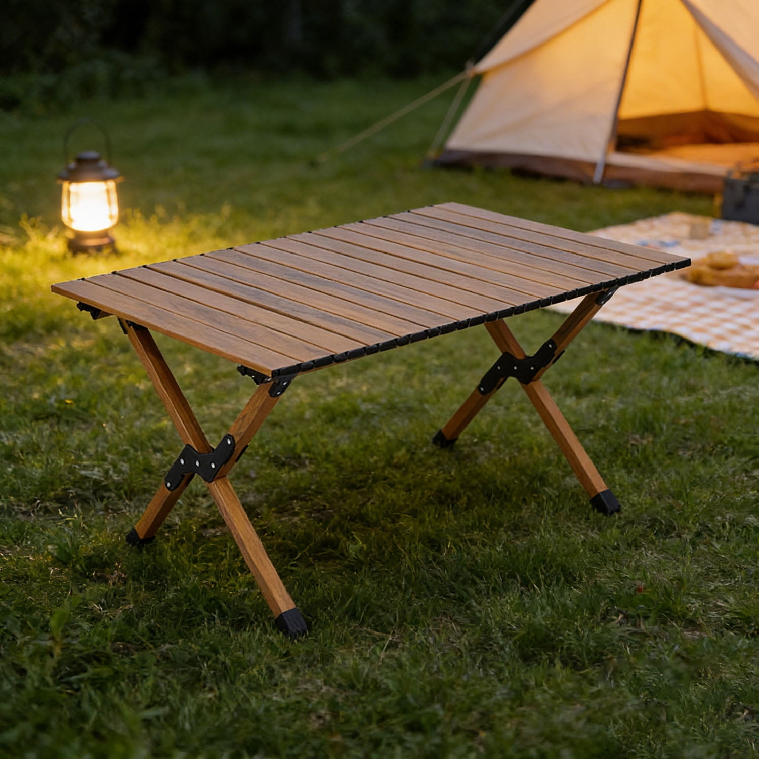BN-LINK Folding Table Camping Table for Outdoor Barbecue Picnic