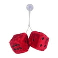 thumbnail image 2 of jinwen 2Pcs Mirror dices Soft Hanging dices Model for Ornament Decoration red, 2 of 9